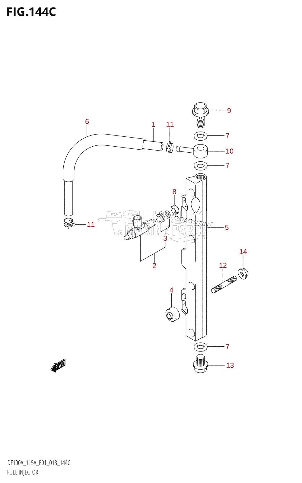 FUEL INJECTOR (DF115AT:E01)