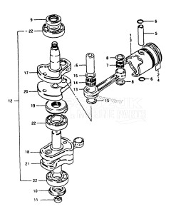 DT40 From 4002-200001 ()  1982 drawing CRANKSHAFT