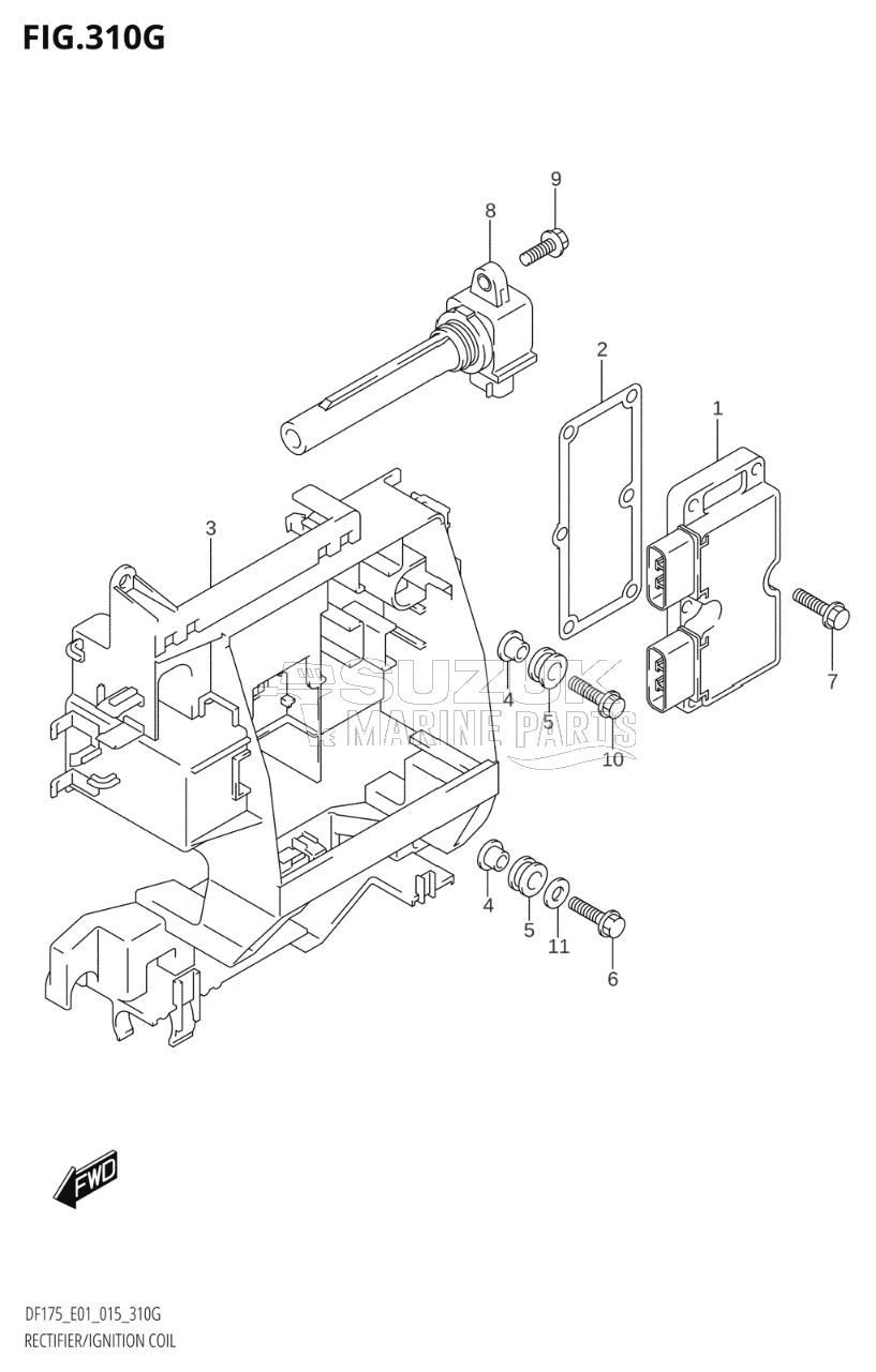 RECTIFIER / IGNITION COIL (DF150ZG:E01)