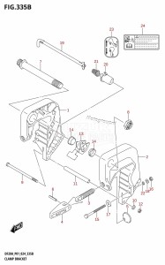 DF20A From 02002F-440001 (P01 - P40)  2024 drawing CLAMP BRACKET (DF20A:P40)