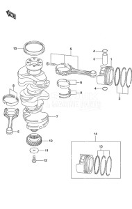 DF 300AP drawing Crankshaft