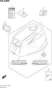 00403F-040001 (2020) 4hp P03-U.S.A (DF4A  DF4A) DF4A drawing ENGINE COVER (DF6A:020)