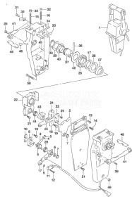 Outboard DF 140A drawing Top Mount Dual (2)