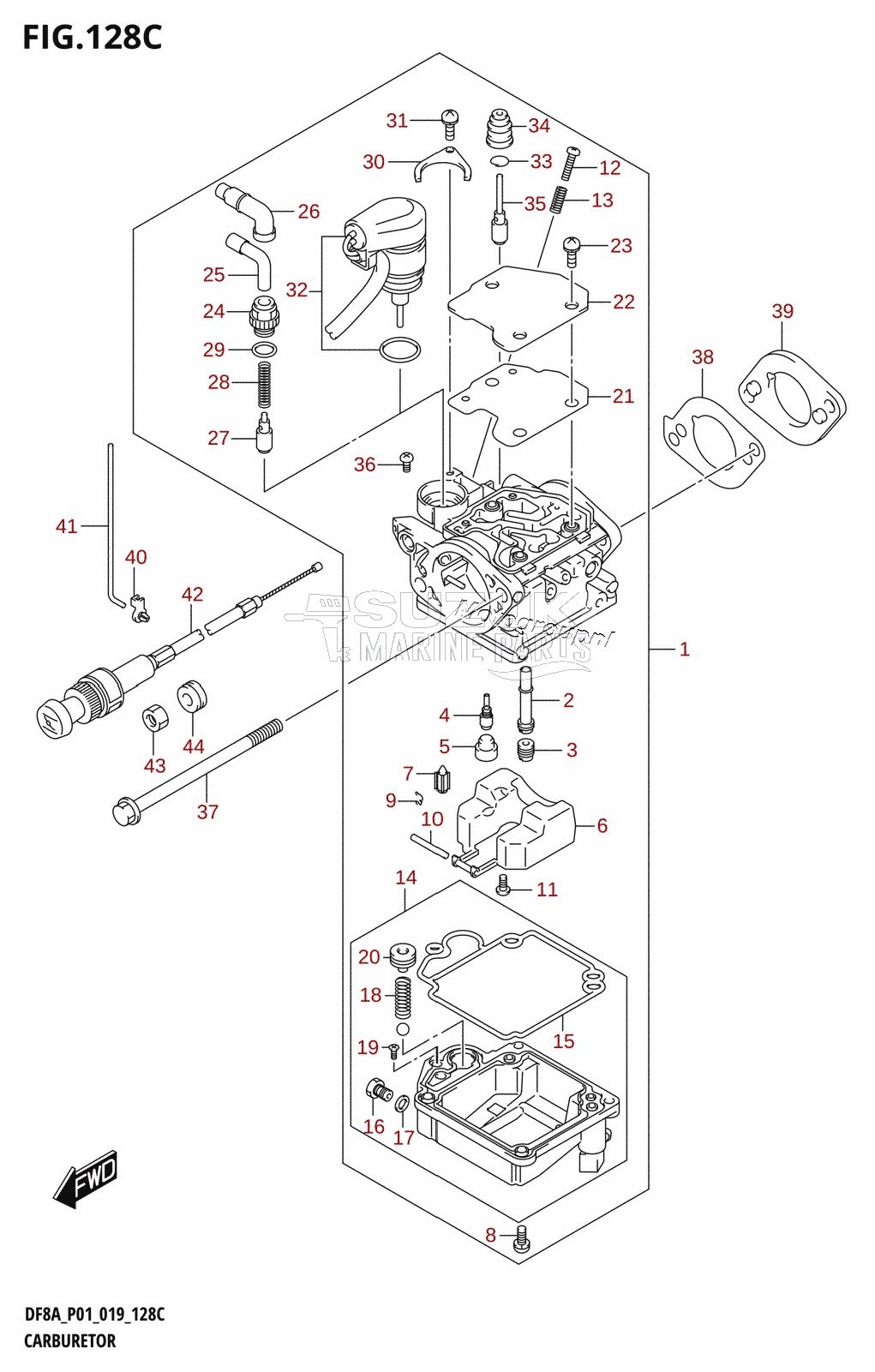 CARBURETOR (DF9.9A)