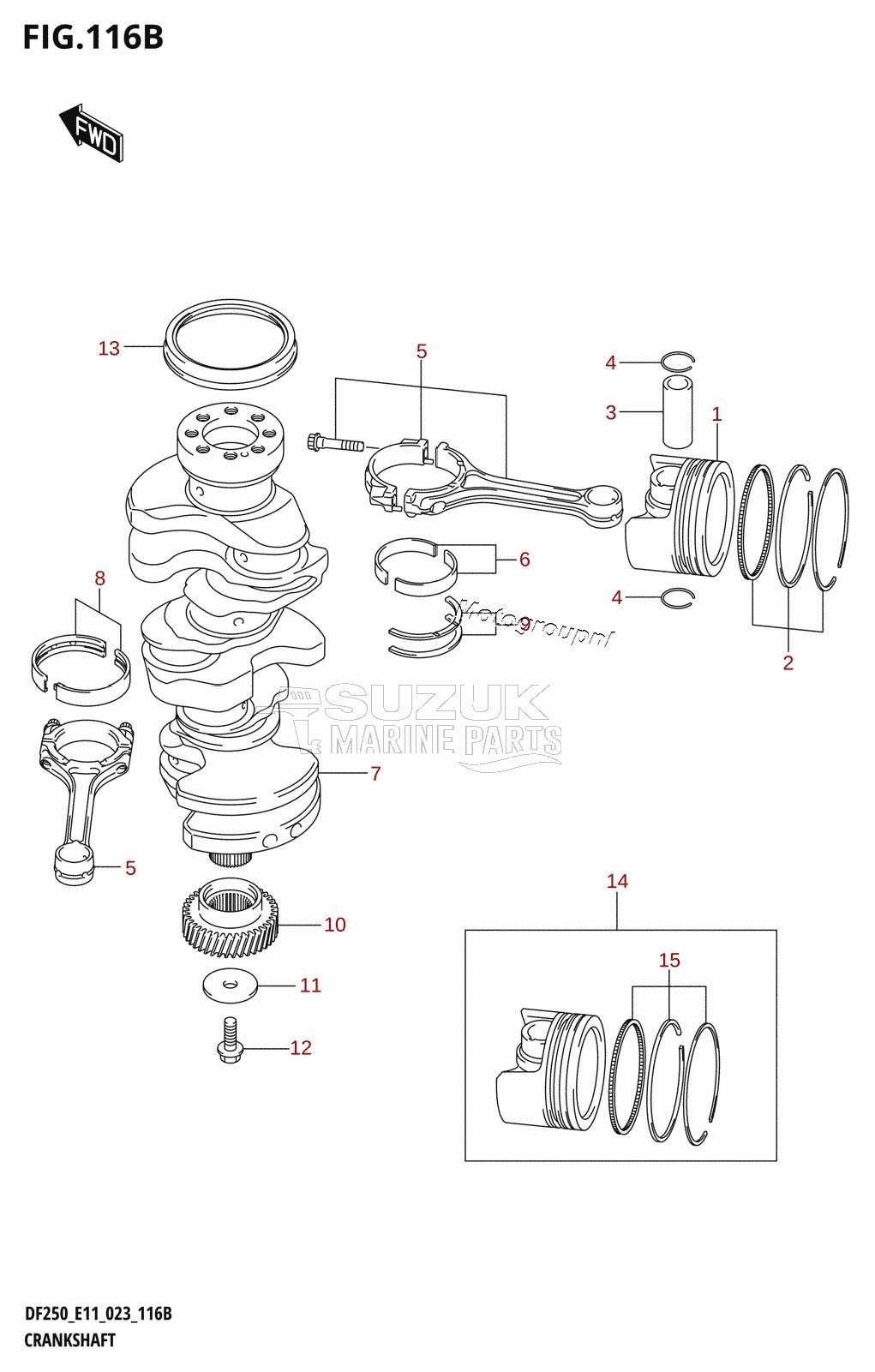 CRANKSHAFT (DF250ST)