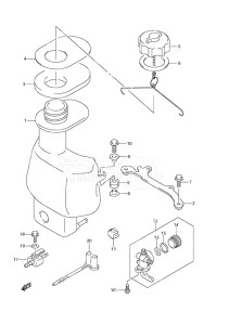 Outboard DF 6 drawing Fuel Tank