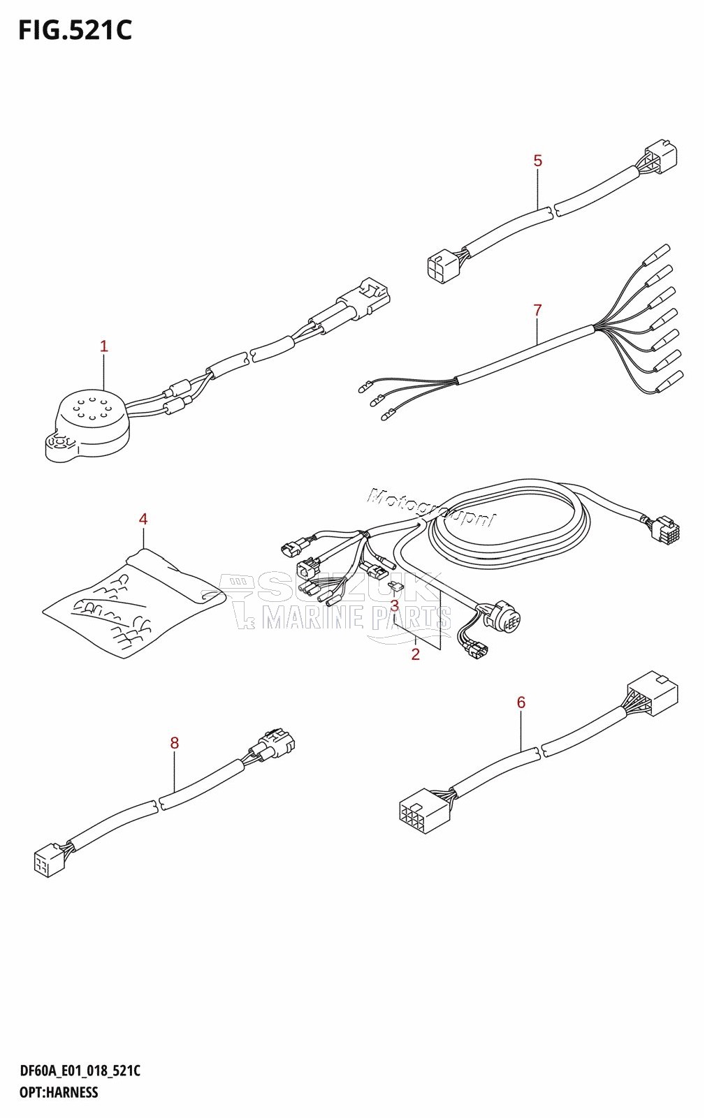 OPT:HARNESS (DF60ATH,DF50AVTH,DF60AVTH)