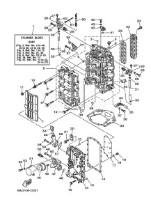 FL200AETX drawing CYLINDER--CRANKCASE-1