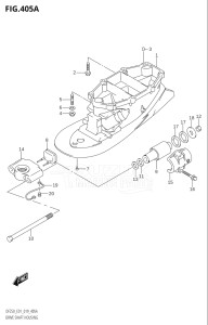 25003F-910001 (2019) 250hp E01 E40-Gen. Export 1 - Costa Rica (DF250T) DF250 drawing DRIVE SHAFT HOUSING (L-TRANSOM)