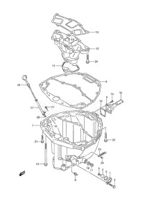 DF 250 drawing Oil Pan