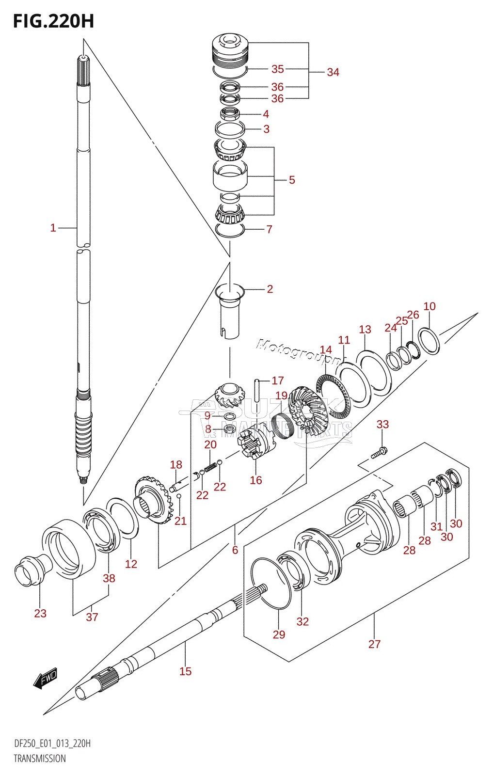 TRANSMISSION (DF225Z:E40)