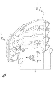 Outboard DF 70A drawing Intake Manifold