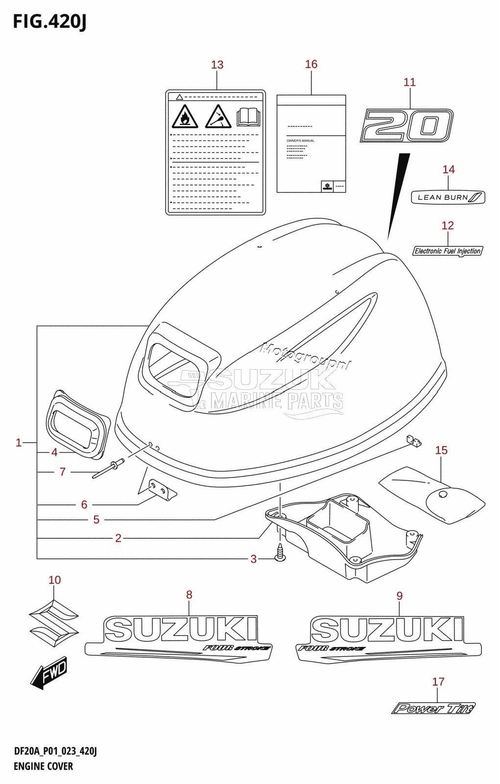 ENGINE COVER ((DF20A,DF20AR,DF20AT,DF20ATH):020)