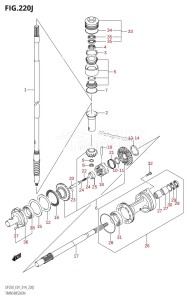 DF225T From 22503F-410001 (E01 E40)  2014 drawing TRANSMISSION (DF250T:E01)