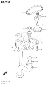 DF250ST From 25004F-340001 (E03)  2023 drawing OIL PUMP