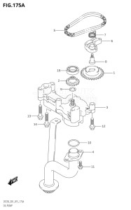 25003Z-510001 (2005) 250hp E40-Costa Rica (DF250Z) DF250Z drawing OIL PUMP