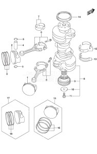 DF 350A drawing Crankshaft