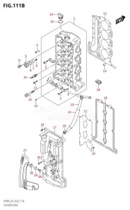 DF90A From 09003F-140001 (E11 E40)  2021 drawing CYLINDER HEAD (DF90AWQH,DF100B)