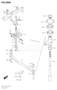 DF175Z From 17502Z-610001 (E03)  2016 drawing CLUTCH SHAFT (DF150T:E03)