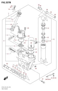 DF250Z From 25003Z-040001 (E03)  2020 drawing TRIM CYLINDER (X-TRANSOM,XX-TRANSOM)