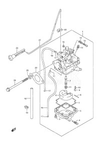 Outboard DF 6 drawing Carburetor