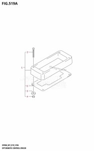 DF90A From 09003F-910001 (E01 E40)  2019 drawing OPT:REMOTE CONTROL SPACER