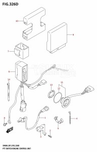 DF40A From 04003F-810001 (E01)  2018 drawing PTT SWITCH /​ ENGINE CONTROL UNIT (DF50A:E01,DF50ATH:E01)