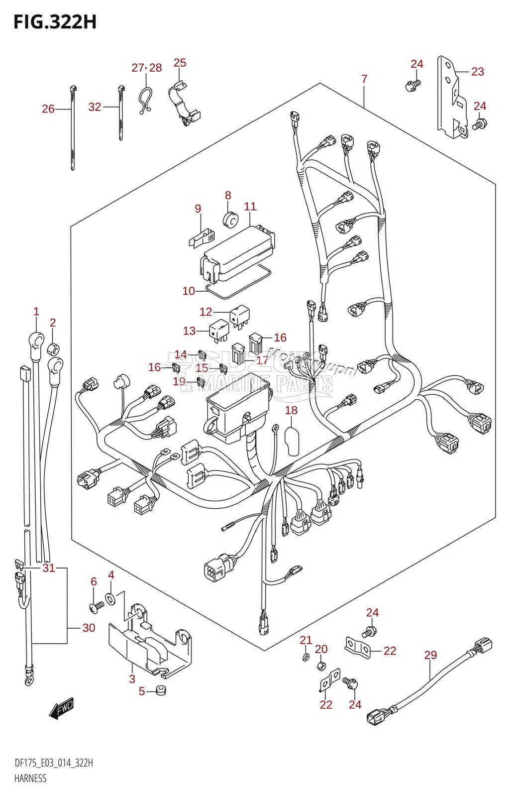 HARNESS (DF175ZG:E03)