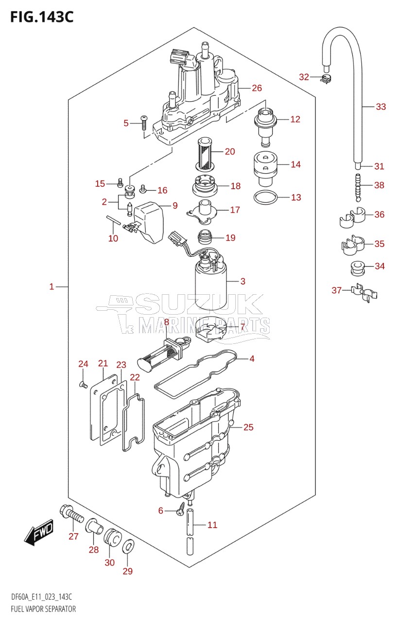 FUEL VAPOR SEPARATOR (023)