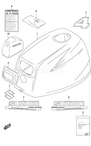 DF 4A drawing Engine Cover