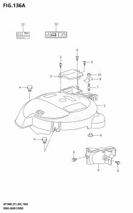 DF115BT From 11506F-440001 (E11 - E40)  2024 drawing RING GEAR COVER