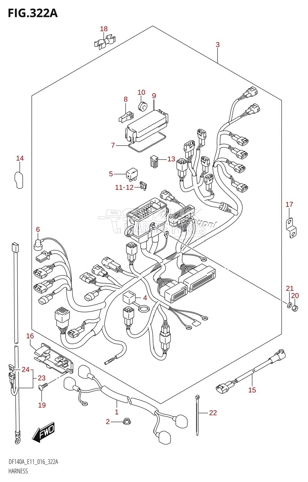 HARNESS (DF100AT:E11)