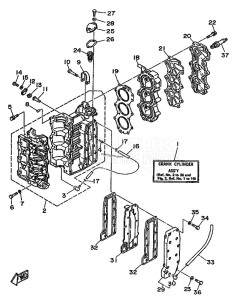 30D drawing CYLINDER--CRANKCASE