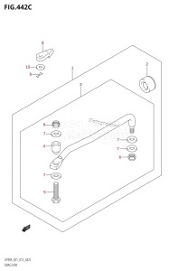 DF90A From 09003F-310001 (E01 E40)  2013 drawing DRAG LINK (DF70ATH:E01)