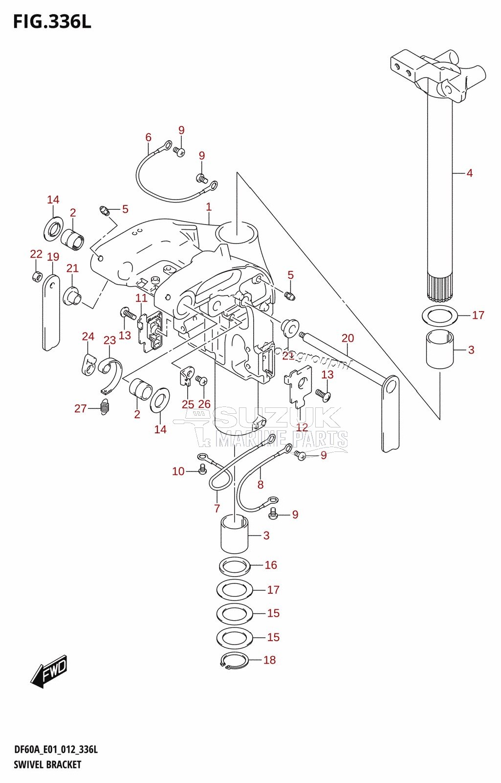 SWIVEL BRACKET (DF60ATH:E40)