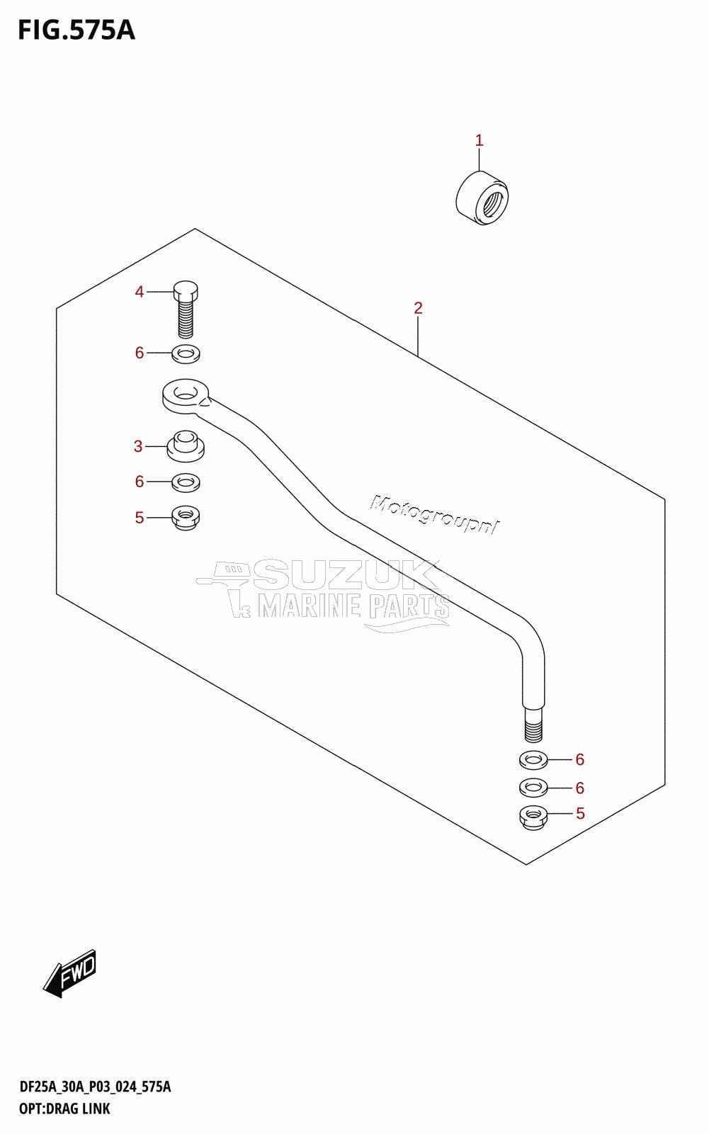 OPT:DRAG LINK (DF25A,DF25ATH,DF30ATH)