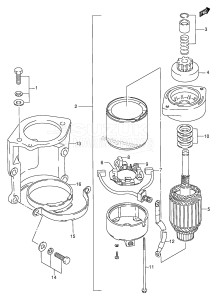 DT55 From 05501-909570 ()  1989 drawing STARTING MOTOR