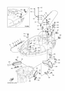 F350AETX drawing BOTTOM-COVER-2