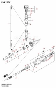 DF250A From 25003P-340001 (E11 E40)  2023 drawing TRANSMISSION ((022,023):DF250ATSS)