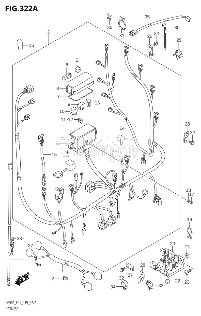 HARNESS (DF70A,DF70ATH,DF80A,DF90A,DF90ATH)