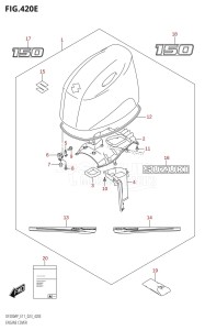 DF200AP From 20003P-340001 (E11 E40)  2023 drawing ENGINE COVER (DF150AP:020)