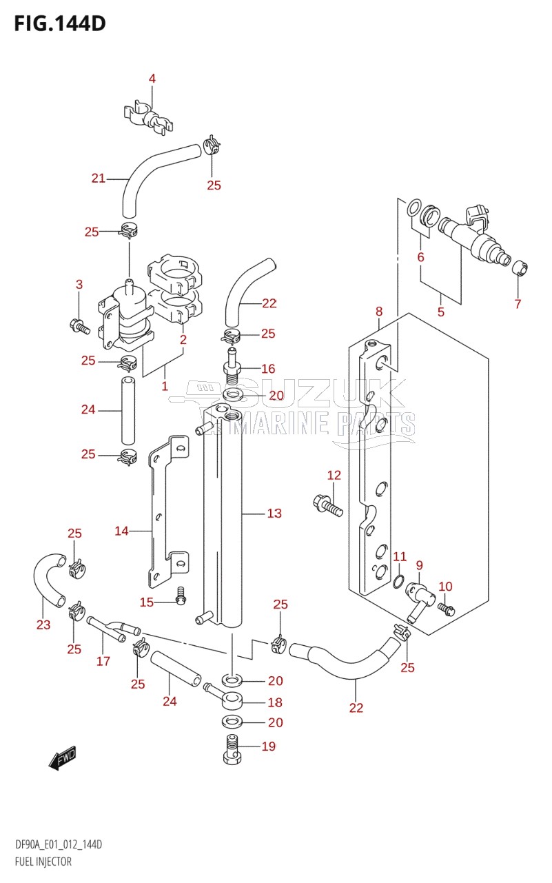 FUEL INJECTOR (DF70ATH:E40)