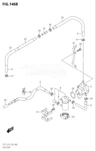 15002Z-810001 (2018) 150hp E01 E40-Gen. Export 1 - Costa Rica (DF150Z) DF150Z drawing FUEL PUMP (E40)