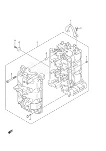 Outboard DF 50A drawing Cylinder Block