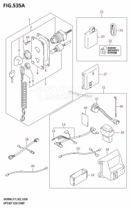 DF250A From 25003P-240001 (E11 E40)  2022 drawing OPT:KEY LESS START ((020,021):(E01,E03,E11))