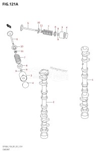 DF115AZ From 11503Z-310001 (E01 E40)  2013 drawing CAMSHAFT (DF100AT:E01)