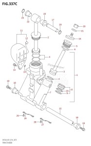 DF225T From 22503F-410001 (E01 E40)  2014 drawing TRIM CYLINDER (DF200T:E40)