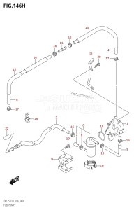 DF175TG From 17502F-610001 (E01 E40)  2016 drawing FUEL PUMP (DF150ZG:E40)