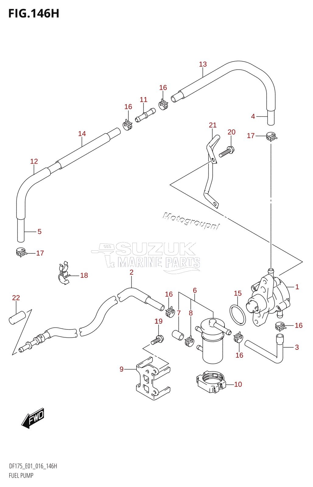 FUEL PUMP (DF150ZG:E40)