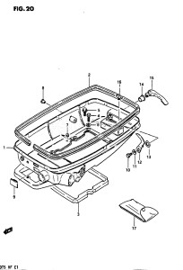 DT5 From 0501-542055 ()  1985 drawing LOWER COVER